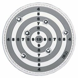 Nášivka TARGET grey velcro 3D PVC