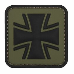 Nášivka GERMAN CROSS green velcro 3D PVC