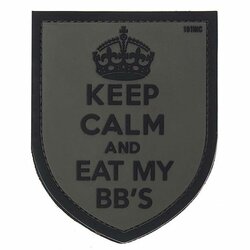 Nášivka KEEP CALM velcro 3D PVC