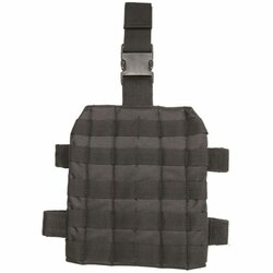 Taktický MOLLE stehenní adaptér černý