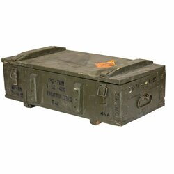 Vojenská muniční bedna dřevěná