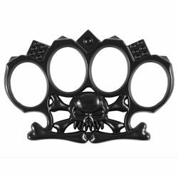 Boxer černý kostky s lebkou