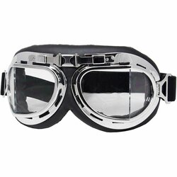 Letecké brýle  Chromované obruče