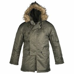 US Letecká Parka N3B  Olivová TEESAR