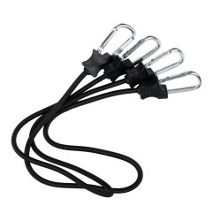 Bungee šňůry s karabinou 24inch/60cm 2ks ČERNÉ