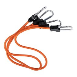 Bungee šňůry s karabinou 24inch/60cm 2ks ORANŽOVÉ