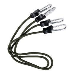 Bungee šňůry s karabinou 36inch/90cm 2ks ZELENÉ