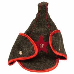 Vojenská čepice BUĎONOVKA Rudá Armáda