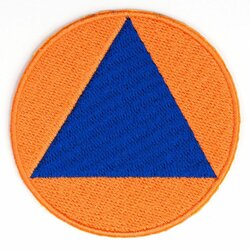 Nášivka znak Civilní Obrana VELCRO