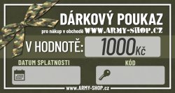 Dárkový poukaz v hodnotě 1000Kč Dárkový poukaz v hodnotě 1000Kč