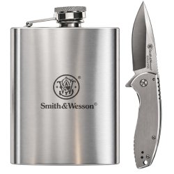Dárkový set Smith Wesson nůž + placatka
