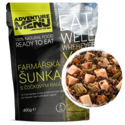 Farmářská šunka s čočkovým ragú 400g ADVENTURE MENU