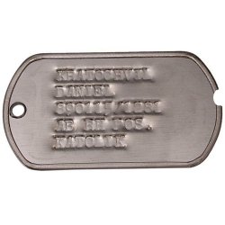 Identifikační známky US WWII repro s ražbou