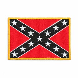 Nášivka  vlajka Konfederace černá
