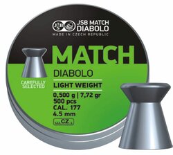 Diabolo JSB Match pistole 500ks cal.4,5mm