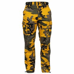 Kalhoty kapsáče YELLOW camo