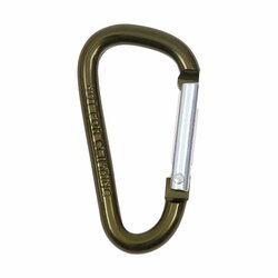 Karabina ocelová 6mm x 6cm  Olivová