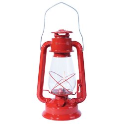 Kerosinová lampa 30cm červená