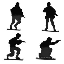 Kovové terče vojáků sada 4ks Beast Hunter