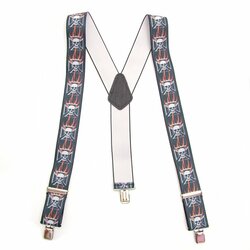 Kšandy s potiskem KŘÍŽ lebka široké