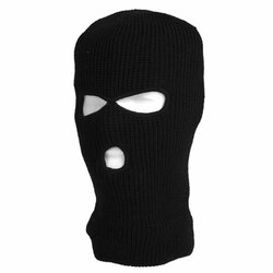 Kukla ČERNÁ  3 otvory  Pletená