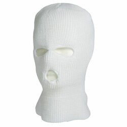 Kukla BÍLÁ 3 otvory  Pletená