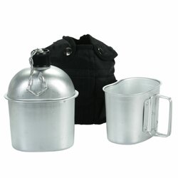 Polní láhev ALU s pitítkem ČERNÁ