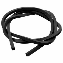 Letecká guma do praku 4x4mm/1m černá Letecká guma do praku 4x4mm/1m černá