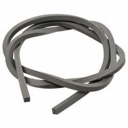 Letecká guma do praku 5x5mm/1m šedá