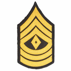Nášivka hodnost US  nejvyšší seržant barevná