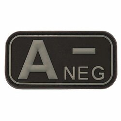 Nášivka 3D PVC A- negative