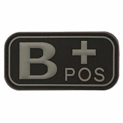 Nášivka 3D PVC B+ positive