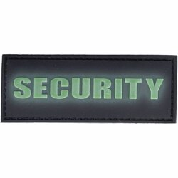 Nášivka SECURITY fosforeskující velcro 3D PVC