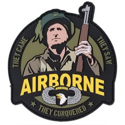 Nášivka AIRBORNE SOLDIER 101st velcro 3D PVC