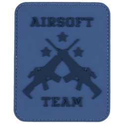 Nášivka AIRSOFT TEAM BLUE velcro 3D PVC Nášivka AIRSOFT TEAM BLUE velcro 3D PVC