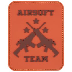 Nášivka AIRSOFT TEAM ORANGE velcro 3D PVC Nášivka AIRSOFT TEAM ORANGE velcro 3D PVC