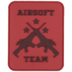 Nášivka AIRSOFT TEAM RED velcro 3D PVC Nášivka AIRSOFT TEAM RED velcro 3D PVC
