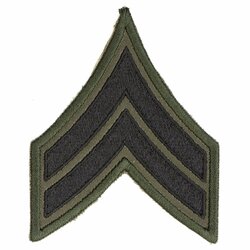 Nášivka hodnost US desátník bojová VELCRO