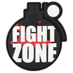 Nášivka FIGHT ZONE velcro 3D PVC