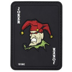 Nášivka JOKER BLACK velcro 3D PVC Nášivka JOKER BLACK velcro 3D PVC