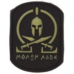 Nášivka Molon Labe Spartan SWAT velcro 3D PVC