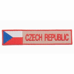 Nášivka plátek Czech Republic  béžový