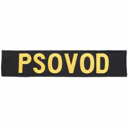 Nášivka PSOVOD zádová velká VELCRO