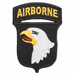 Nášivka 101. výsadková divize barevná VELCRO