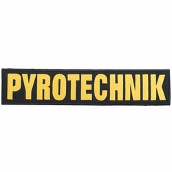 Nášivka PYROTECHNIK barevná zádová velká VELCRO