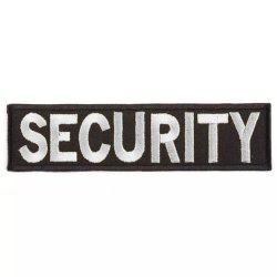 Nášivka Security plátek bílá VELCRO