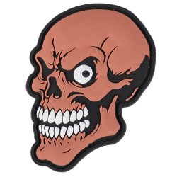 Nášivka SHIT HAPPENS SKULL velcro 3D PVC