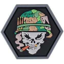 Nášivka SKULL VIETNAM MINI velcro 3D PVC