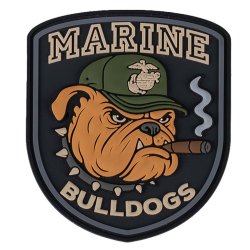 Nášivka USMC MARINE BULLDOGS velcro 3D PVC