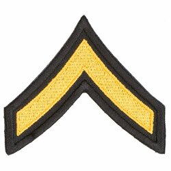 Nášivka hodnost US vojín barevná VELCRO